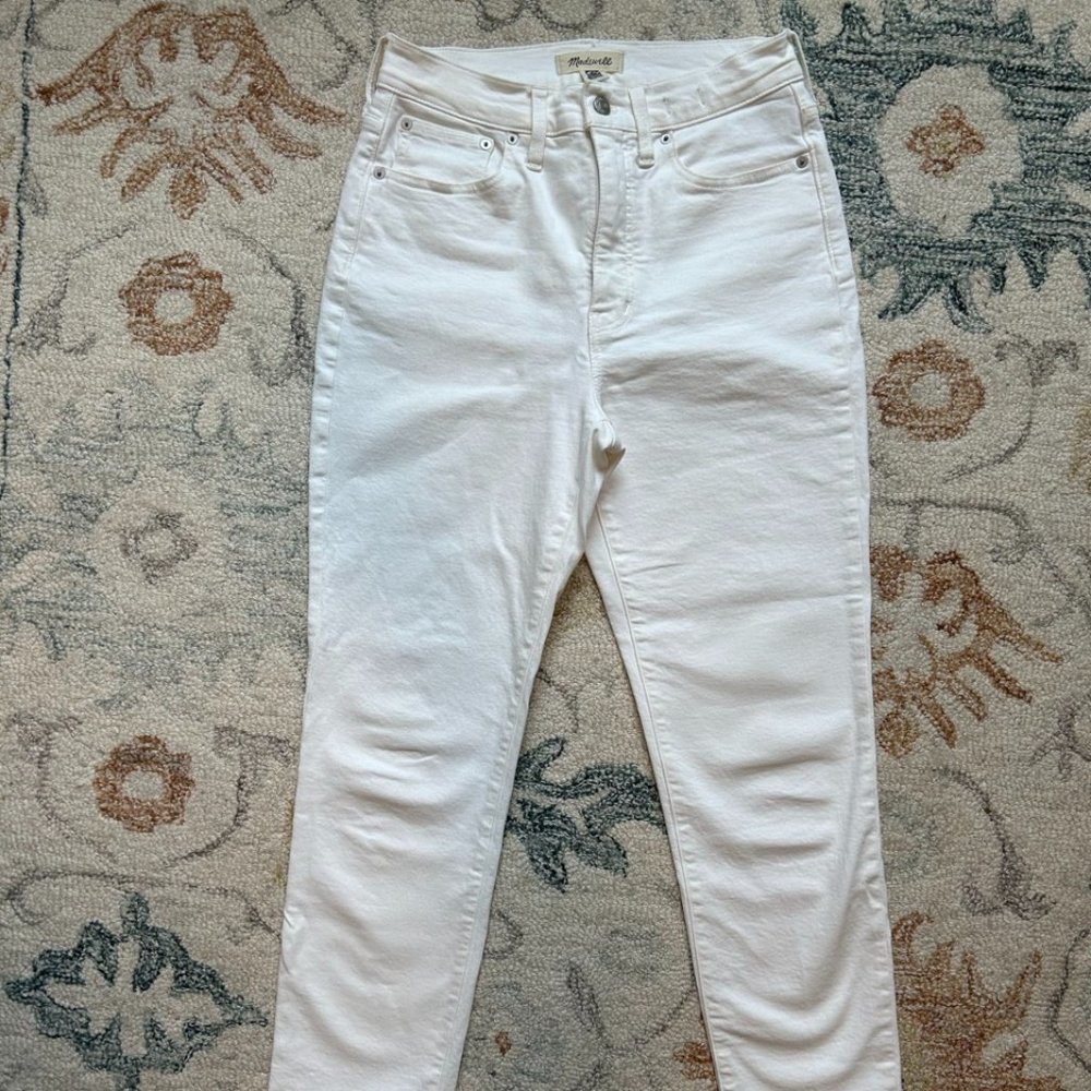Madewell Perfect Vintage White Denim Jeans